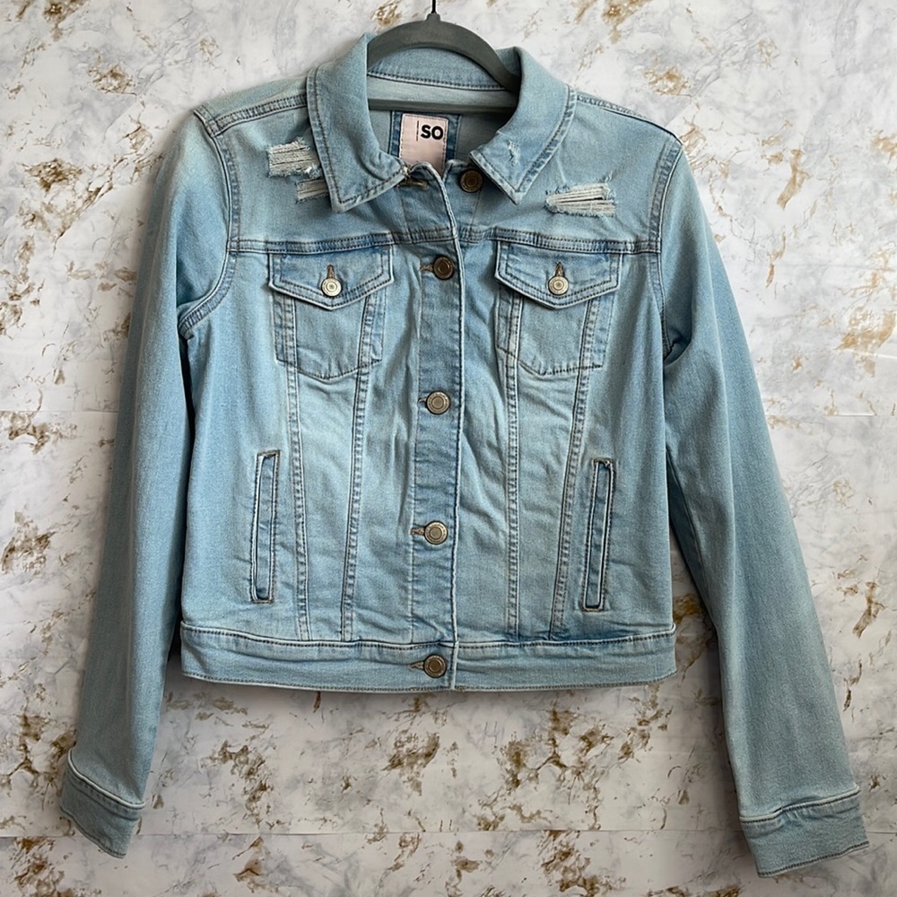 SO Denim Button Up Jacket l SIZE S